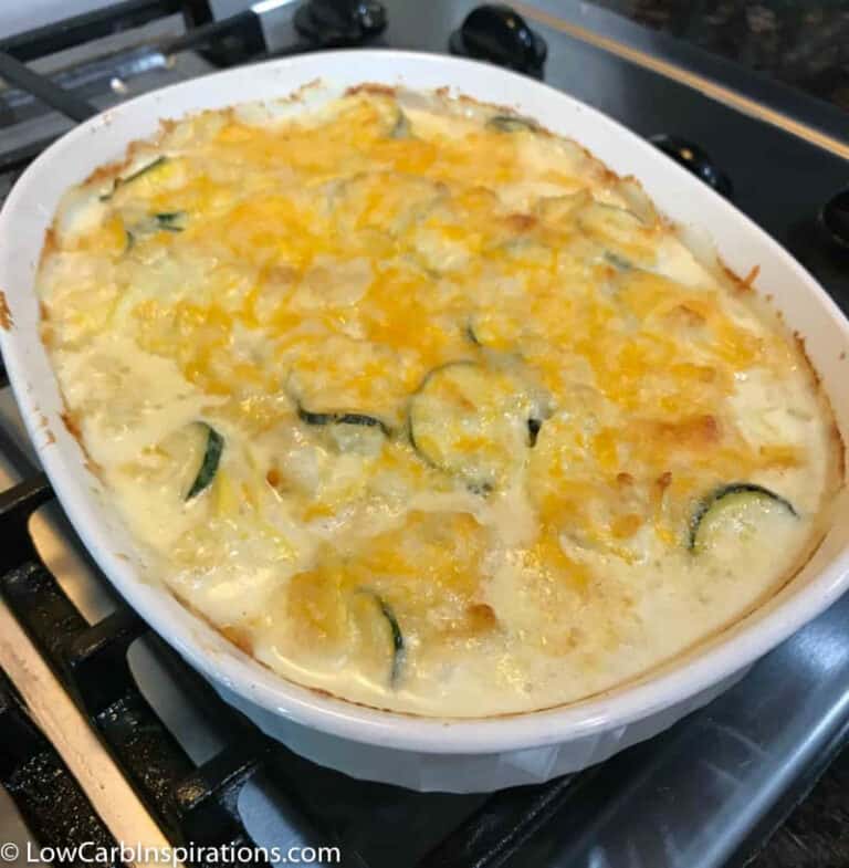 Easy Au Gratin Zucchini Squash Bake Recipe - Low Carb Inspirations