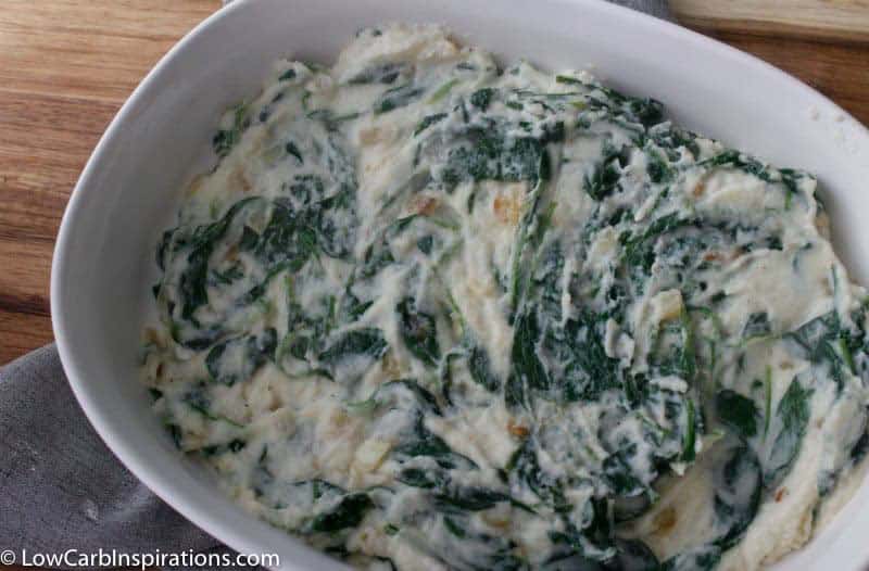 Best Creamed Spinach Recipe with Cauliflower (+ low carb/keto)