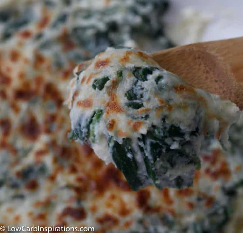 Healthy Keto Creamed Spinach Recipe with Cauliflower