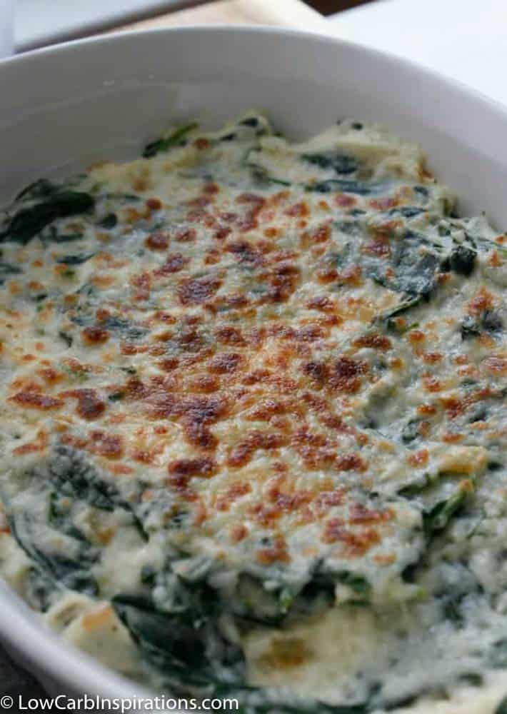 Best Creamed Spinach Recipe with Cauliflower (+ low carb/keto)