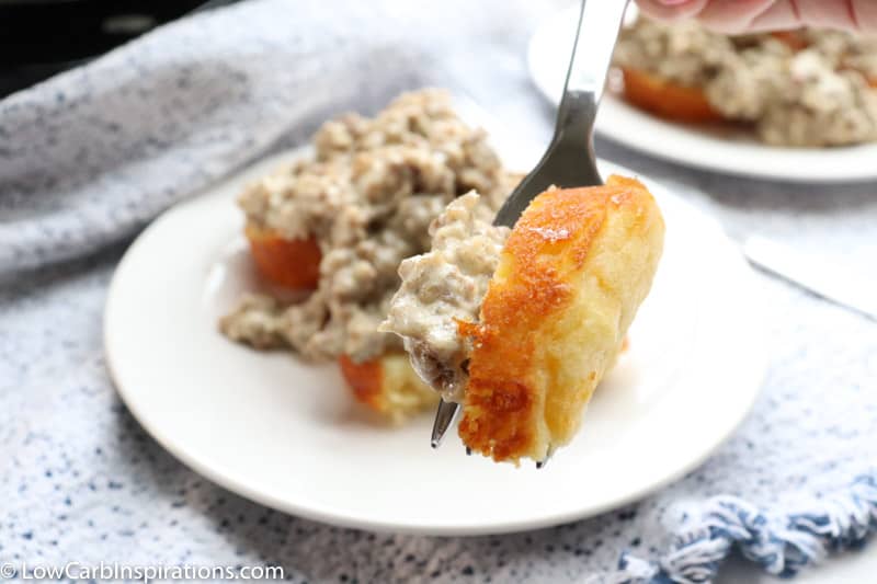 Low Carb Biscuits and Sausage Gravy Recipe