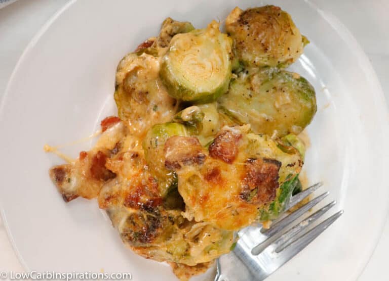 Low Carb Brussel Sprout Casserole Recipe Low Carb Inspirations