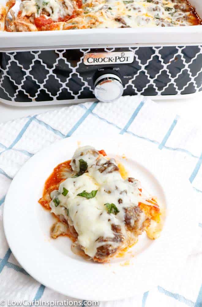 Slow Cooker Keto Meatball Casserole Recipe