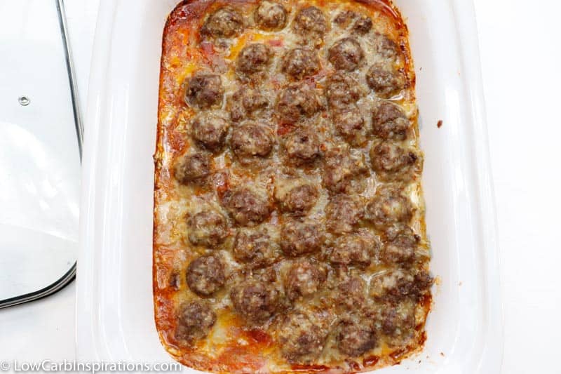 Slow Cooker Keto Meatball Casserole Recipe