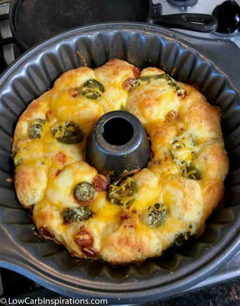 The BEST Low Carb Pull Apart Pizza Bread Recipe Low Carb Inspirations