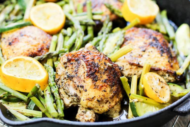 Low Carb Lemon Garlic Chicken Recipe - Low Carb Inspirations