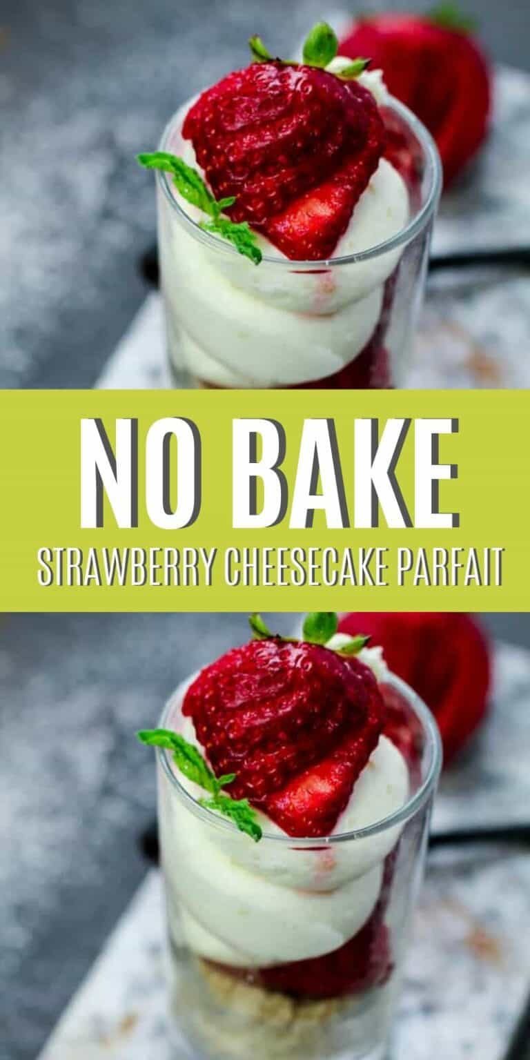 This easy low carb no bake strawberry cheesecake parfait recipe is amazing! It not only tastes delicious, but you are going to love how easy this low carb parfait recipe is to make.