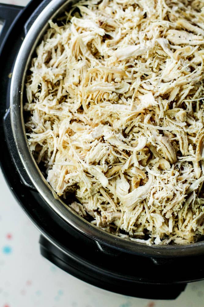 Who is looking for an amazing Shredded Chicken Recipe? I’m thinking you will fall head over heels in love with this Instant Pot Shredded Chicken Recipe. It’s tender, savory, and so delicious! Not many recipes leave more wanting seconds and thirds like this one!