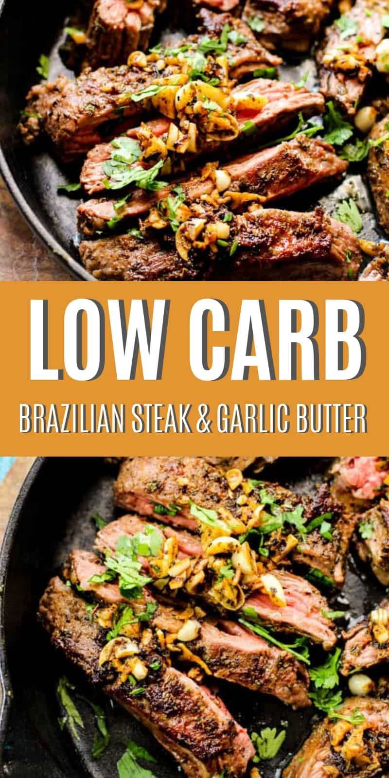 When you get that daunting question asked...what's for dinner? Your immediate answer should be this...Brazilian Steak with Garlic Butter Recipe. Serve with a side salad or fresh green beans and it's a winner for dinner!