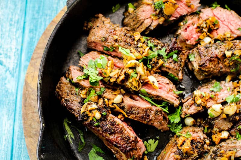 Low Carb Brazilian steak with garlic butter