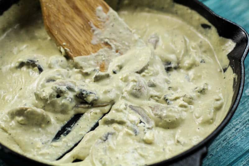 Green beans and cream sauce