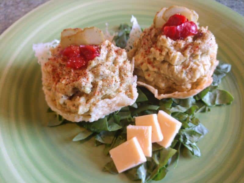 Easy Keto Cheese Taco Shells and Poppers - Easy Avocado Egg Salad Recipe