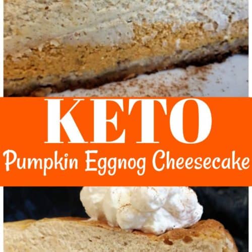 Keto Pumpkin Eggnog Cheesecake Recipe
