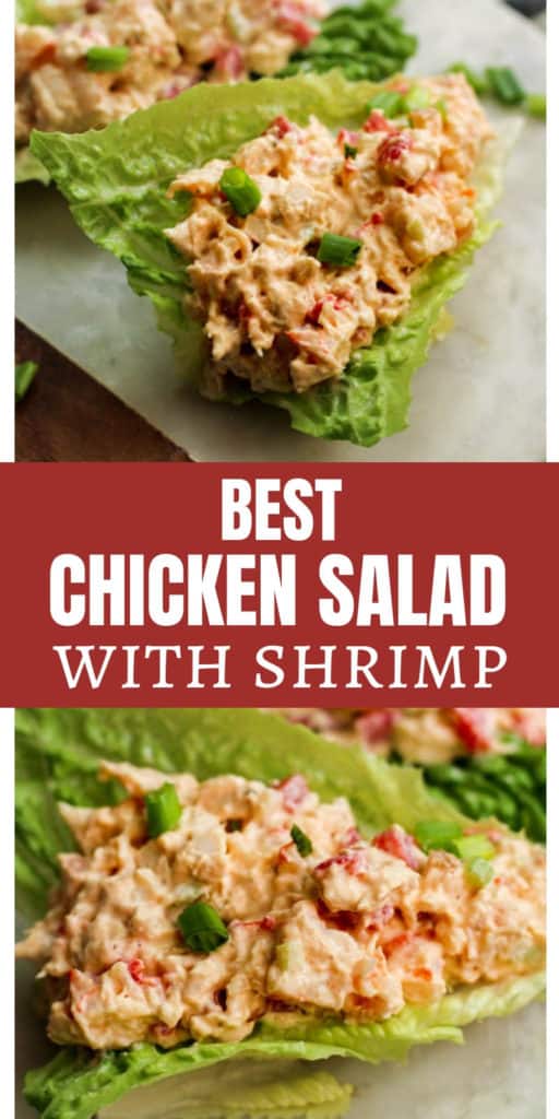 Best Chicken Salad Recipe with Shrimp on Lettuce Boats