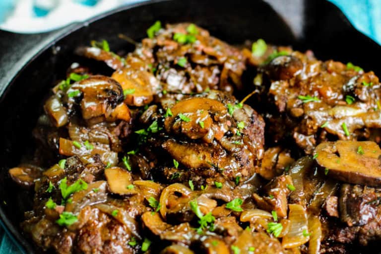Easy Salisbury Steak with Low Carb Gravy Recipe