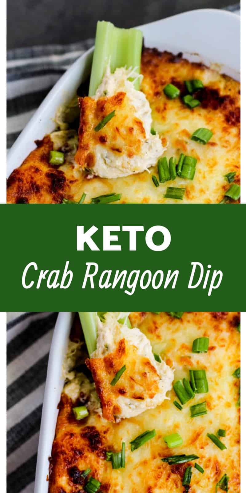 If you have a craving for a delicious hot crab dip, this low carb crab rangoon dip recipe is the perfect appetizer to take that craving away!