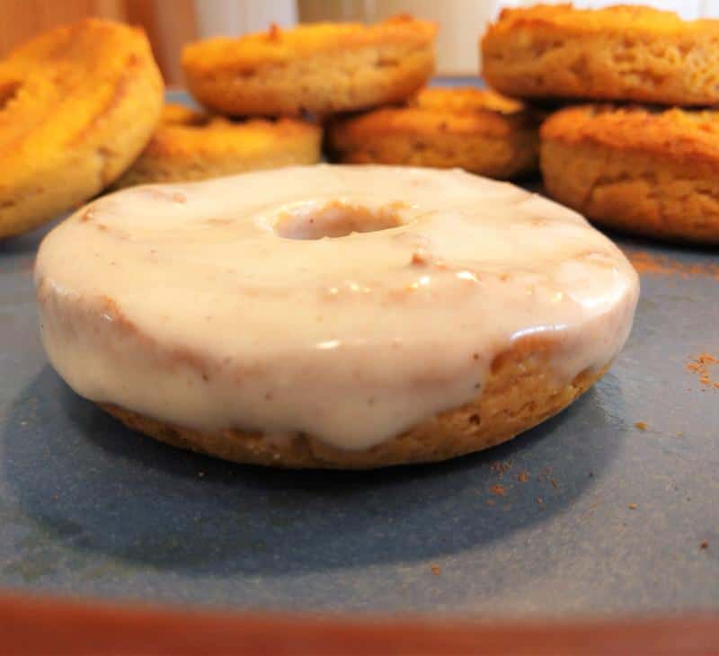 This keto pumpkin donuts with cream cheese recipe is definitely a delicious fall treat, but really could be enjoyed any time of the year.