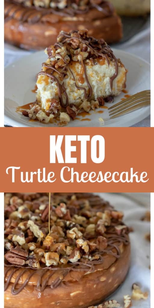 Keto Caramel Pecan Turtle Cheesecake Recipe