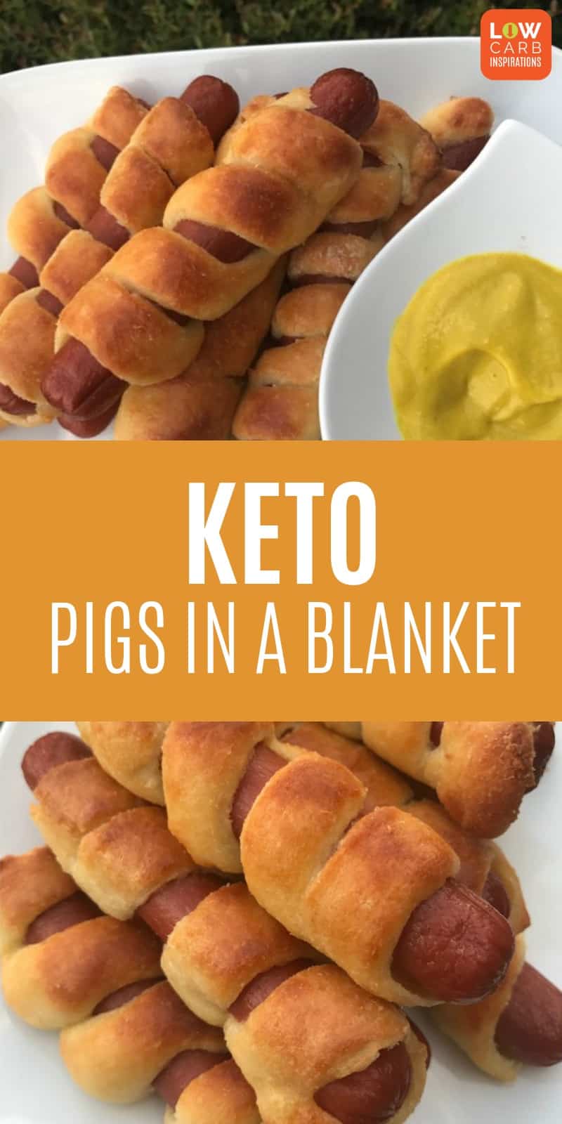 This keto pigs in a blanket recipe made with fat head dough is perfect for a weeknight meal or when you need to get dinner on the table in a hurry! It's really easy to make and tastes delicious too!