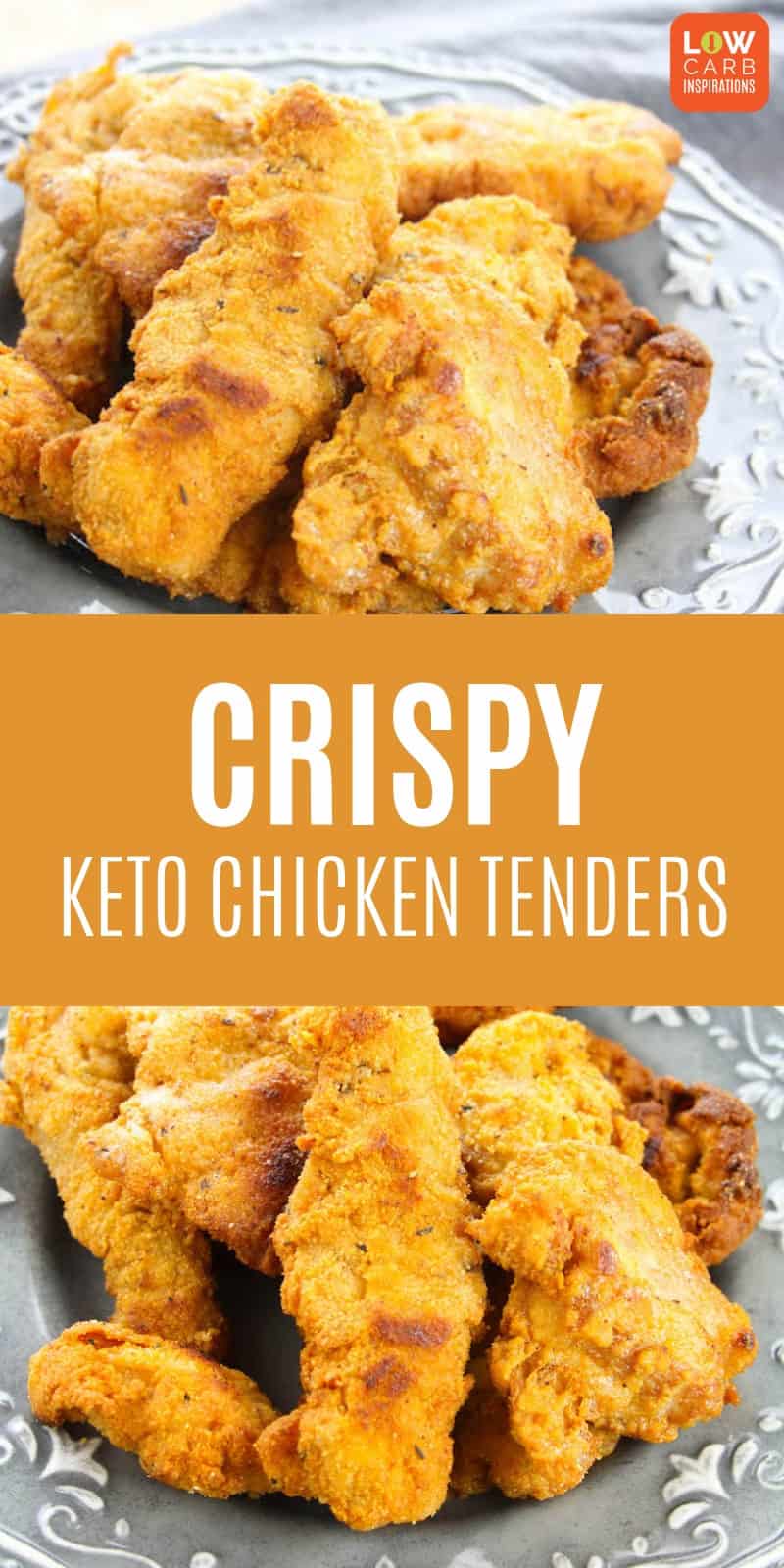 Crispy Keto Chicken Tenders Low Carb Inspirations