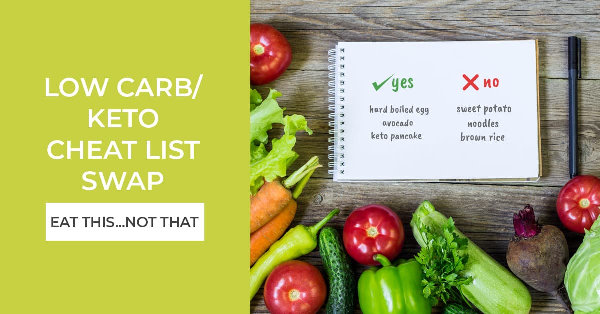 Low Carb/Keto Cheat List Swap - Eat This...Not That
