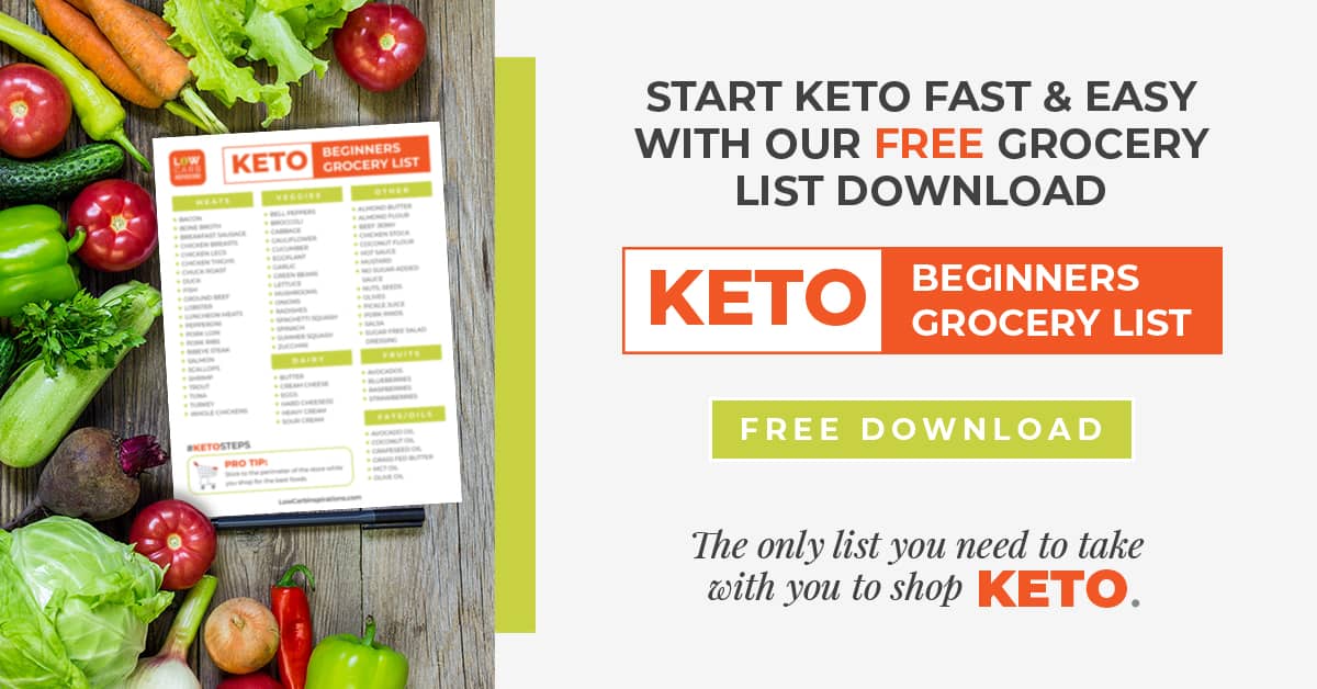 Free Download Beginners Keto Grocery List