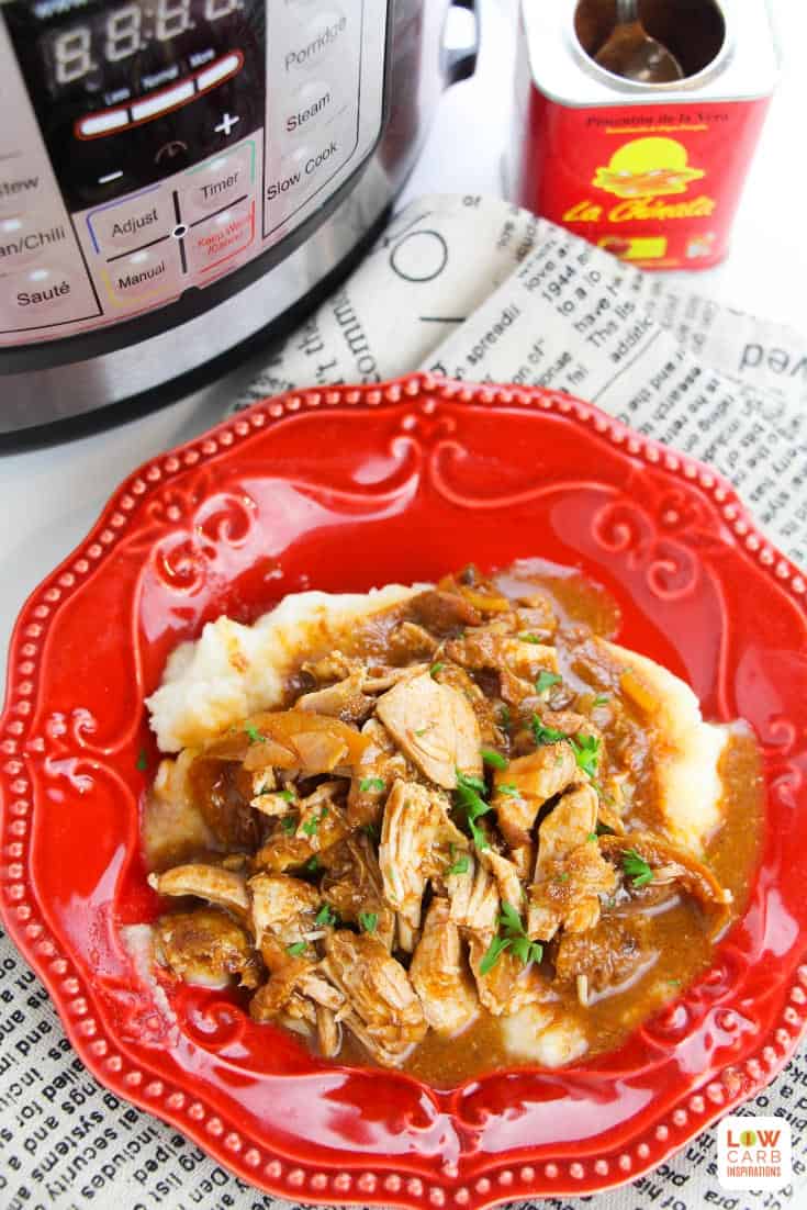 This instant pot chicken stew recipe is hearty & healthy for a chilly evening. You can have this amazing instant pot recipe ready in 30 minutes or less too!