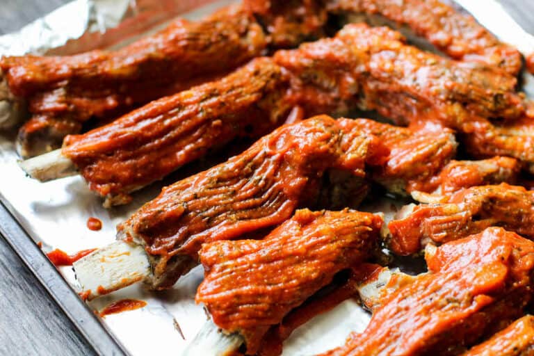 BBQ Keto Ribs made in the Instant Pot Pressure Cooker Low Carb