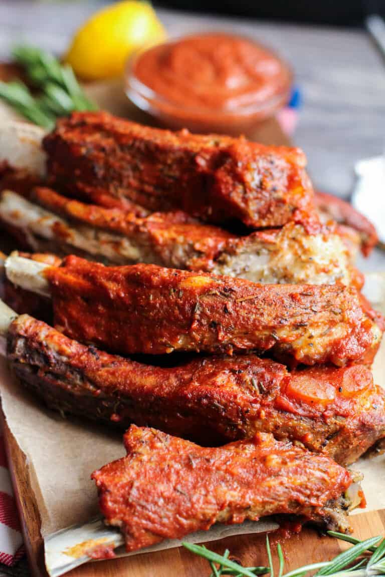BBQ Keto Ribs made in the Instant Pot Pressure Cooker Low Carb