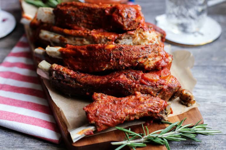 BBQ Keto Ribs made in the Instant Pot Pressure Cooker Low Carb