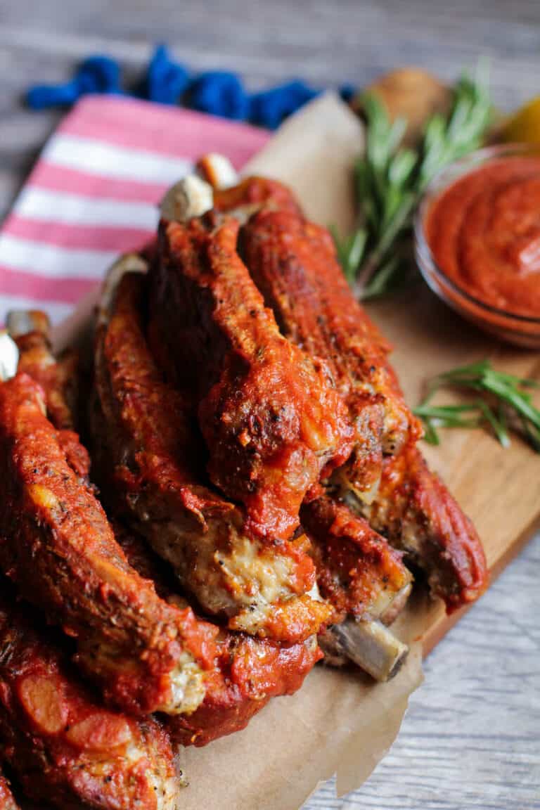 BBQ Keto Ribs made in the Instant Pot Pressure Cooker Low Carb Inspirations