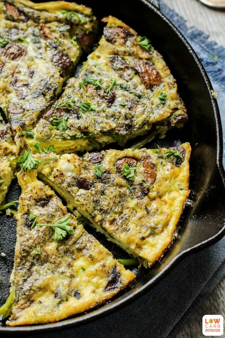 This easy breakfast frittata is packed with so many delicious flavors. The lemon, asparagus, and mushrooms take this ordinary breakfast idea over the top!