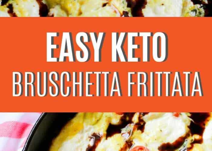 This Easy Keto Bruschetta Frittata Recipe takes your eggs to a whole new level! I promise your family will love this recipe! It's SO easy to make too!