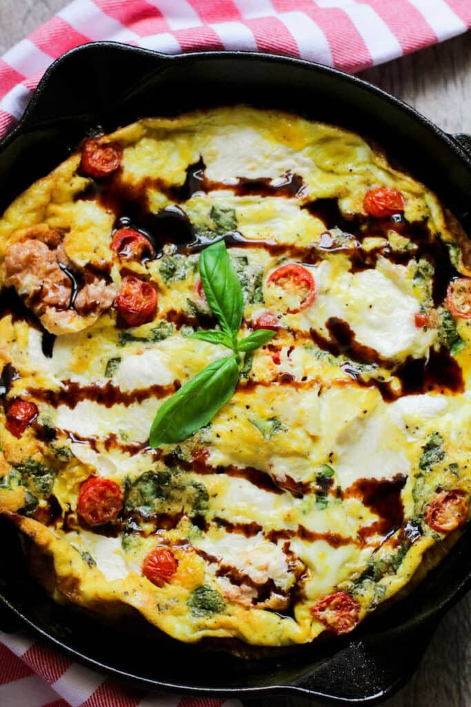 Easy Keto Bruschetta Frittata Recipe