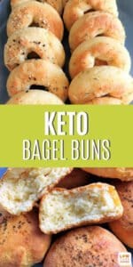 Keto Bagel Bun with Yeast - Coconut and Almond Flour Options