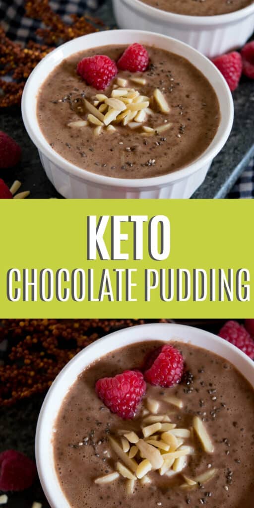 Keto Chocolate Pudding with Chia Seeds
