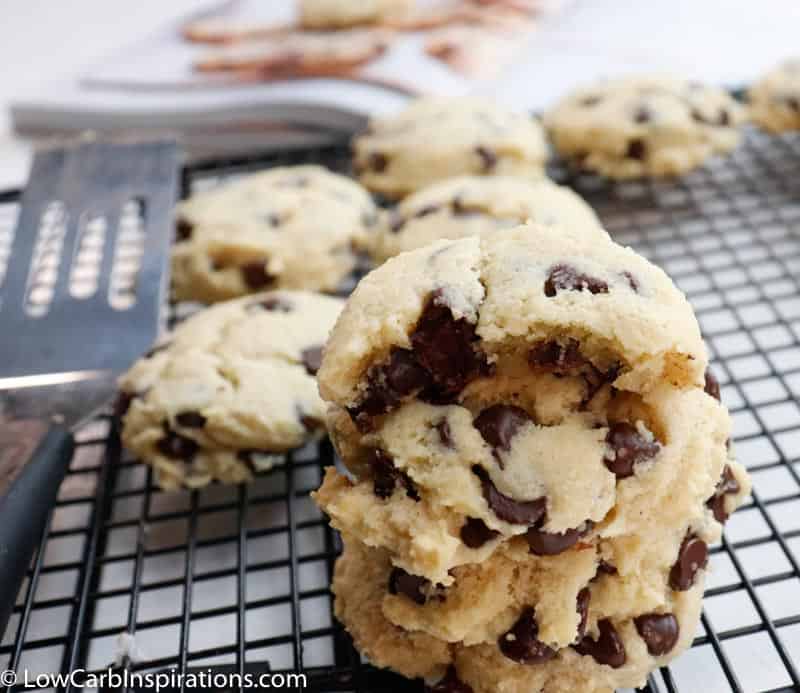 Keto Chocolate Chip Cookies Recipe (sugar free dessert recipe)