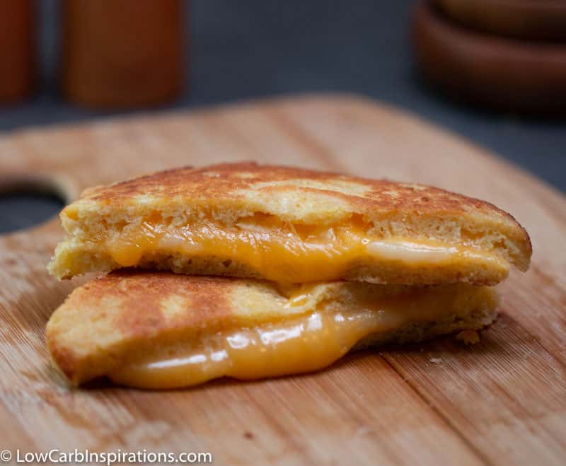 Keto Grilled Cheese Sandwich Recipe made with Keto Bread!