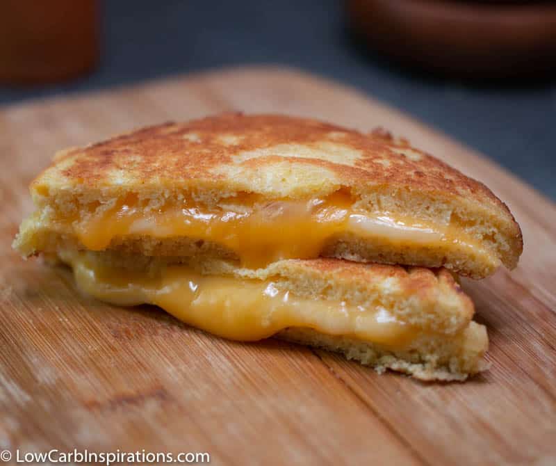 Keto Grilled Cheese Sandwich Recipe made with Keto Bread!