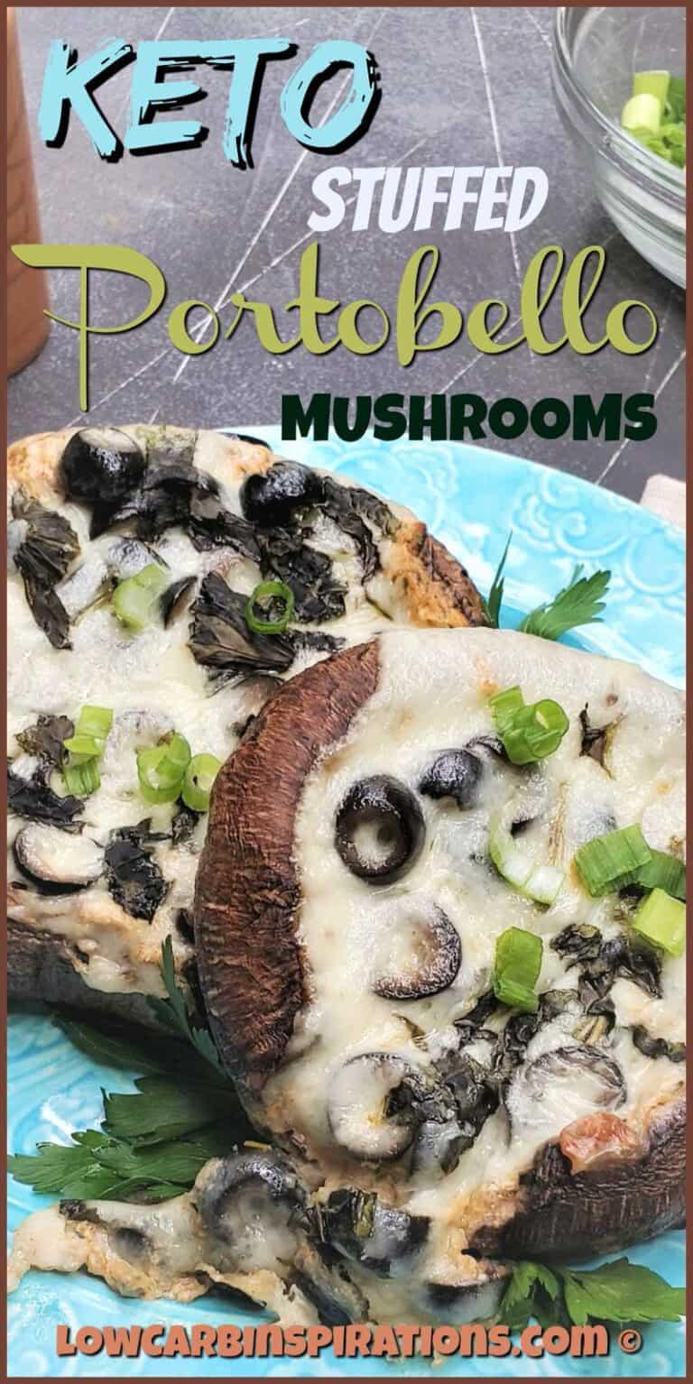 Keto Stuffed Portobello Mushrooms Recipe - Low Carb Inspirations