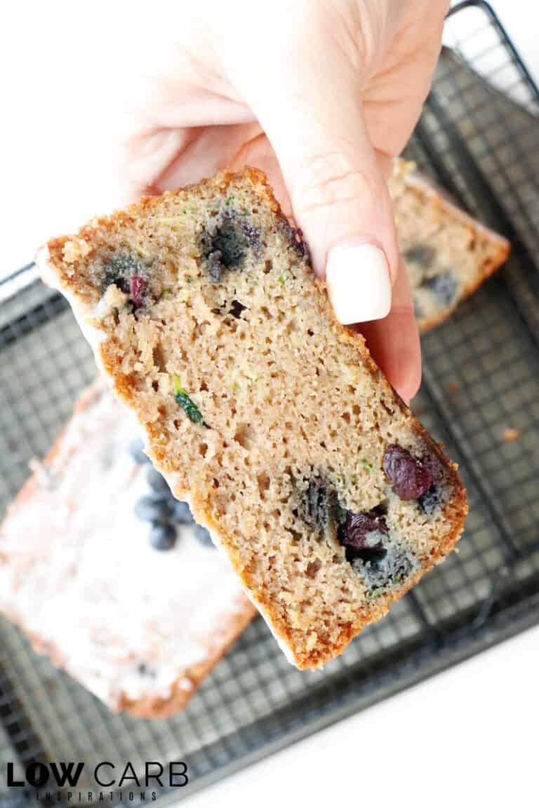 Keto Blueberry Zucchini Bread Recipe Low Carb Inspirations