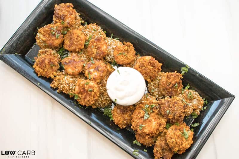 breaded shrimp on a plate