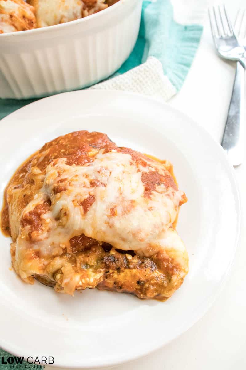 You are going to love this Baked Keto Eggplant Parmesan recipe. So delicious and easy to make, this keto eggplant parmesan is the best you will ever have.