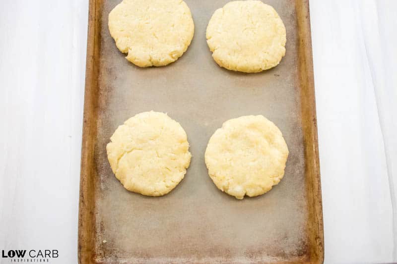 flatten the dough in rolls