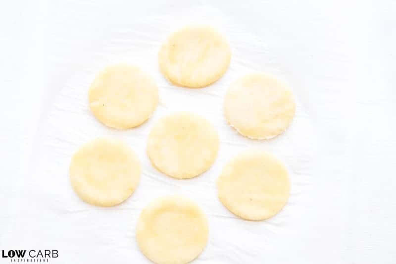 cut the fathead dough into circles