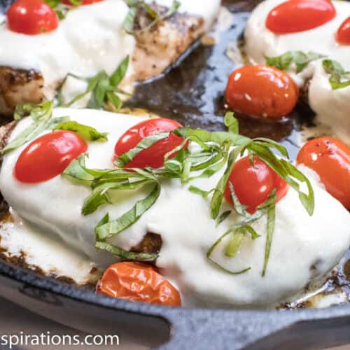 Baked Chicken Caprese is a perfect weeknight chicken recipe that is chock full of flavor, protein, and that healthy fat you want on a keto diet!