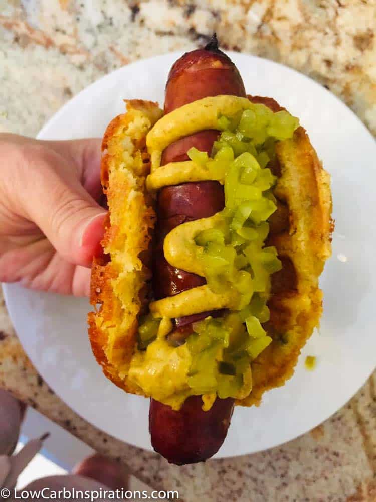 Corndog Chaffle Recipe