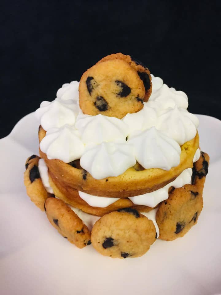 Chocolate Chip Cookie Chaffle Cake Recipe