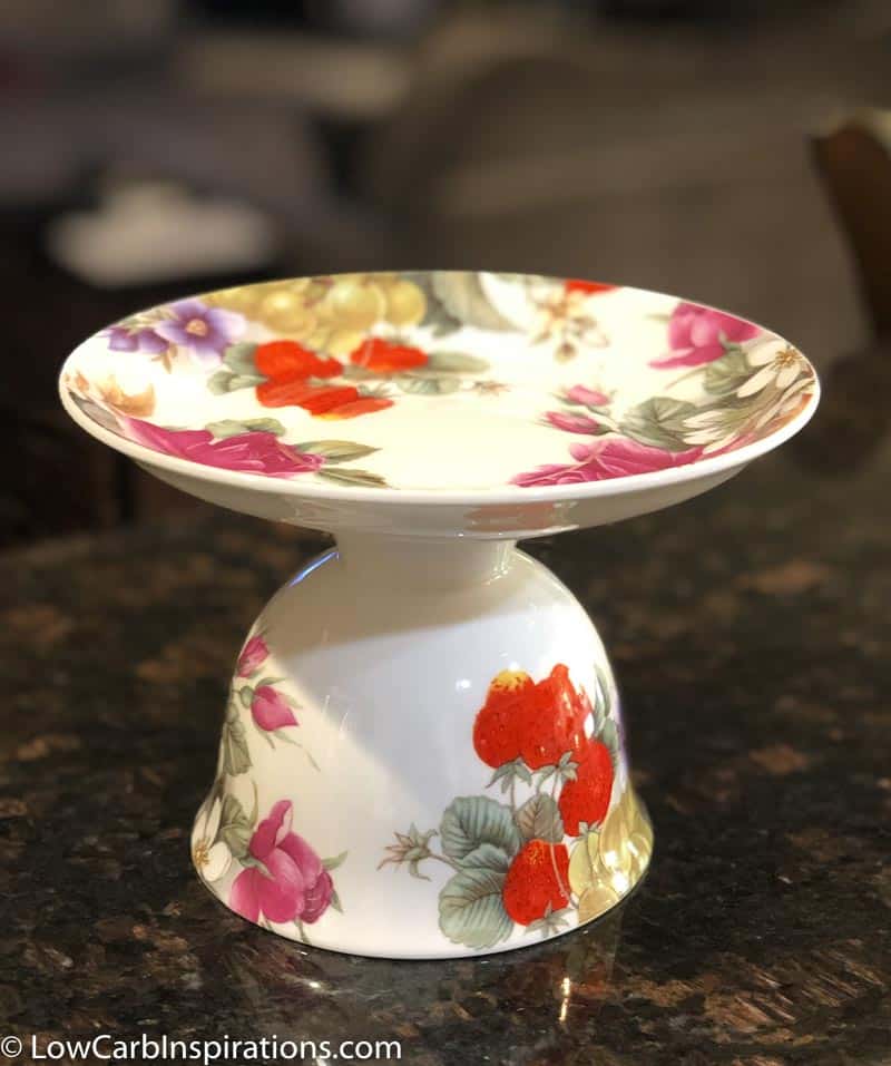 DIY Chaffle Cake Stand using a tea cup-4
