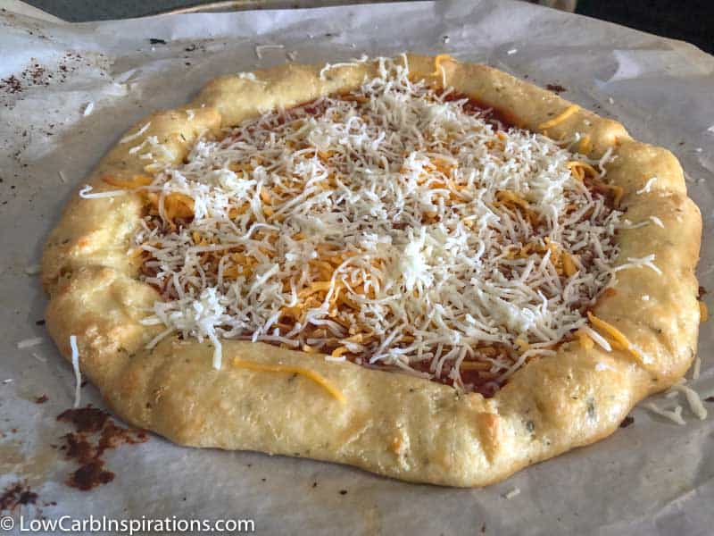 Deep Dish Cheese Stuffed Crust Keto Pizza Recipe